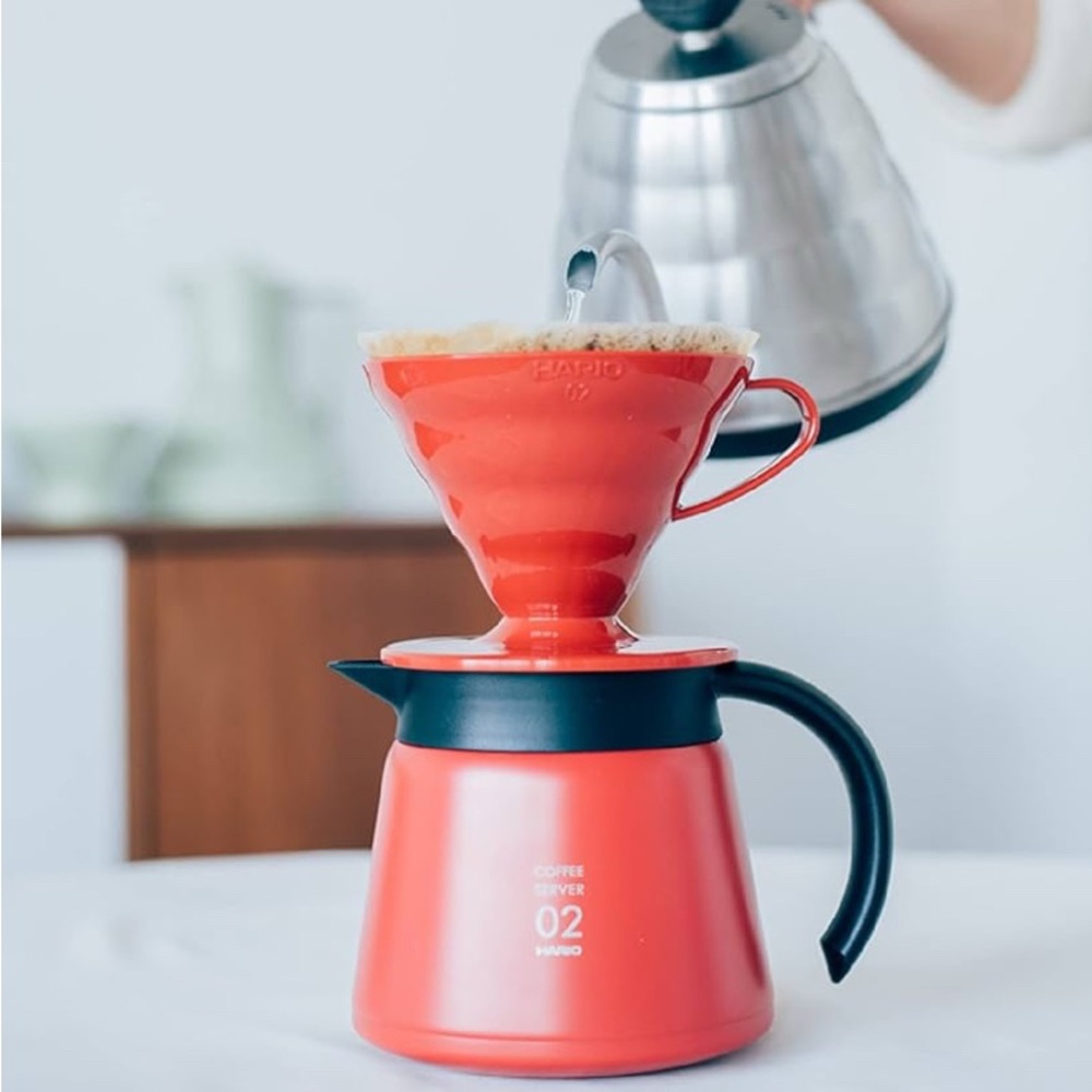 HARI Red Coffee Dripper Set